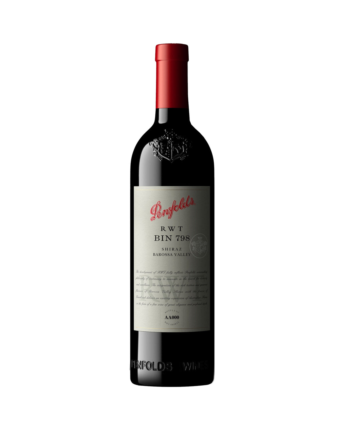 Penfolds RWT Bin 798 Barossa Valley Shiraz